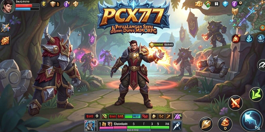 Tampilan gameplay PCX777 yang mendebarkan dalam dunia MMORPG.