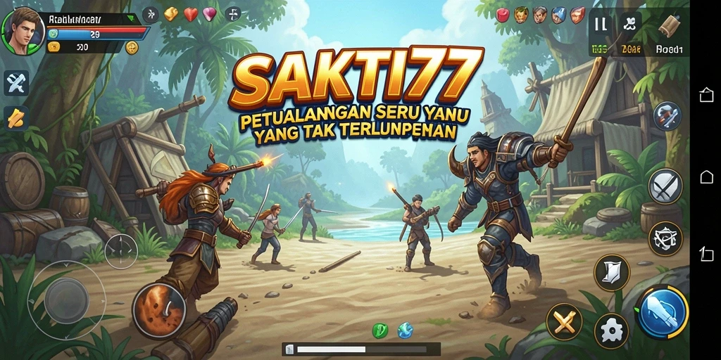 Tampilan gameplay seru dan penuh aksi dalam SAKTI77.